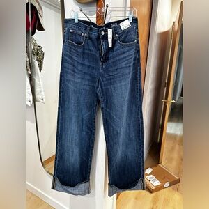 J crew Wide Leg Low Rise Rigid Jeans